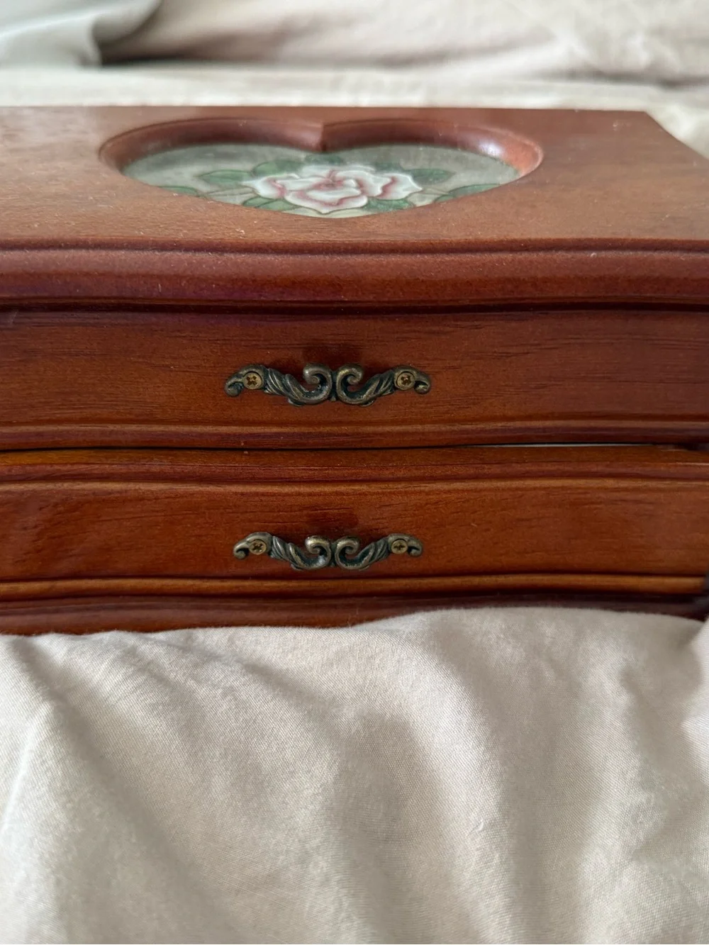 Vintage Wooden Jewelry Box